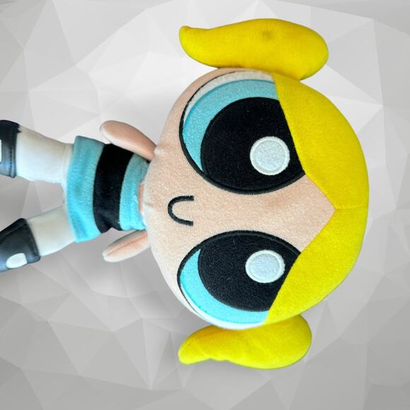 Lot Of 2 POWER PUFF GIRLS STUFFED PLUSH DOLL BLOSSOM - BUBBLES - Picture 4 of 11